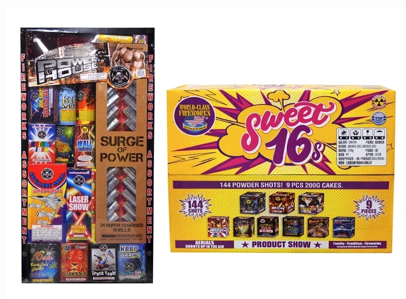 Assorted fireworks